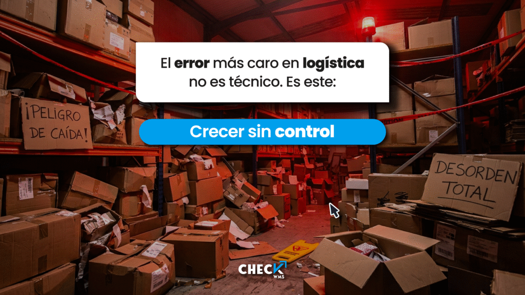 Impacto de crecer sin control en logística: aumento de errores, costos y desorden vs operación con WMS y control en tiempo real